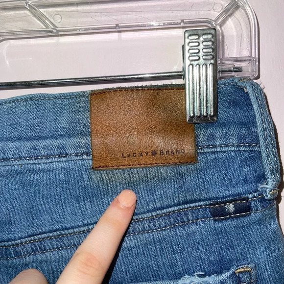 Lucky Brand Brooke Medium Wash Mid-rise Distressed Skinny Jeans 26 Women’s - Picture 11 of 15